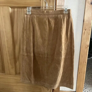 Terry Lewis Skirt Classic Luxuries Women’s Genuine Leather Lined Size 6 P NWT